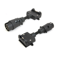 TAG Trailer Adapter - 7 Pin Large Round Plug to 7 Pin Flat Socket 