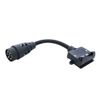 Adaptor 7 Pin Euro To 7 Pin Flat 300mm Long 