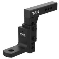 TAG Adjustable Heavy Duty Tow Ball Mount - 90° Face, 50mm Square Hitch
