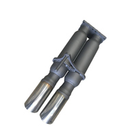 Redback Extreme Duty Rear Hot Dog Muffler to suit Toyota Landcruiser 200 Series 4.5L V8 (11/2007 - on)