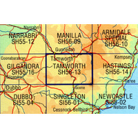 Dubbo SI55-04 1:250,000 Scale Natmap