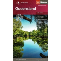Queensland Large State Map Hema
