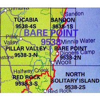 Bare Point 9538-2-N NSW Topographic Map - Printed