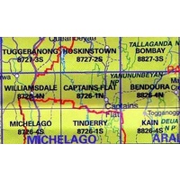 Captains Flat 8726-1-N NSW Topographic Map