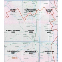 Cobar 8035 NSW 1:100,000 Scale Topographic Map