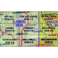Comara 9336-2-N NSW Topographic Map