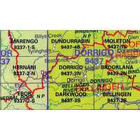 Dorrigo 9437-3-N NSW Topographic Map