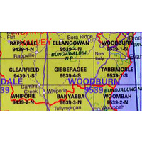 Gibberagee 9539-4-S NSW Topographic Map