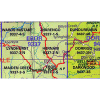 Hernani 9337-2-N NSW Topographic Map