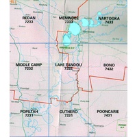 Lake Tandou 7332 NSW Topographic Map
