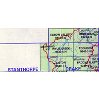 Wylie Creek 9340-4N  NSW Topographic Map