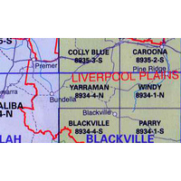 Yarraman 8934-4-N NSW Topographic Map