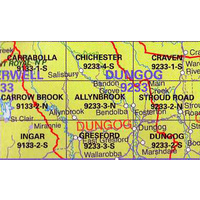 Allynbrook 9233-3-N NSW Topographic Map - Printed