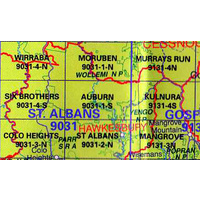 Auburn 9031-1-S NSW Topographic Map - Printed
