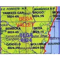 Bega 8824-1-S NSW Topographic Map