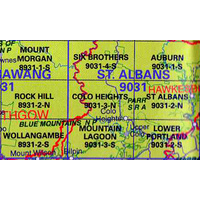 Colo Heights 9031-3-N NSW 1:25,000 Topographic Map