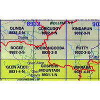 Coorongooba 8932-2-S  NSW Topographic Map