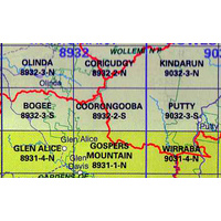 Coorongooba 8932-2-S  NSW Topographic Map