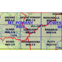 Coricudgy 8932-2-N  NSW Topographic Printed Map