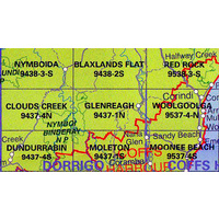 Glenreagh 9437-1-N NSW Topographic Map