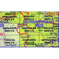 Hilltop 8929-2-N NSW 1:25,000 Topographic Printed Map