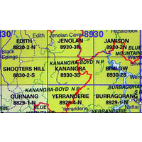 Kanangra 8930-3-S NSW Topographic Map