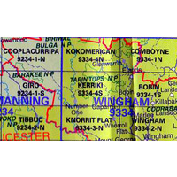 Kerriki 9334-4-S NSW Topographic Map Printed