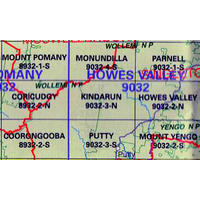 Kindarun 9032-3-N NSW Topographic Map