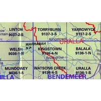 Kingstown 9136-4-N NSW Topographic Map