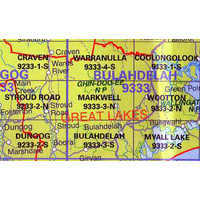 Markwell 9333-3-N NSW Topographic Map - Printed