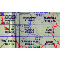 Nundle 9135-3-S NSW Topographic Map