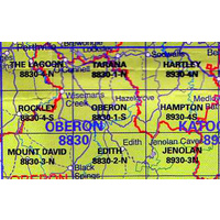 Oberon 8830-1-S  NSW Topographic Printed Map