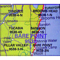 Sandon 9538-1-S NSW Topographic Map
