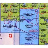 Tombong 8624-S NSW Topographic Printed Map