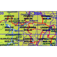 Warragamba 9030-3-S NSW Topographic Map