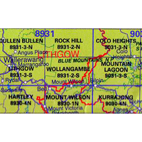 Wollangambe 8931-2-S NSW Topographic Map