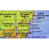 Woolgoolga 9537-4-N NSW Topographic Map