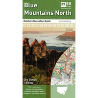 Blue Mountains North Outdoor Recreation Map - (Spatial Vision)