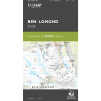 Ben Lomond TK09 1:50,000 Scale Topographic Tasmap