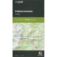 Frenchmans TN05 1:50,000 Scale Topographic Tasmap