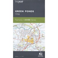 Green Ponds TP08 1:50,000 Scale Topographic Tasmap