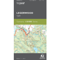 Legerwood TJ09 1:50,000 Scale Topographic Tasmap