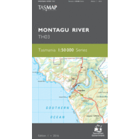 Montagu River TH03 1:50000 Scale Topographic Tasmap