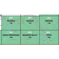 Meander Valley TK07 1:50,000 Scale Topographic Tasmap