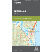 Nicholas TK10 1:50000 Scale Topographic Tasmap