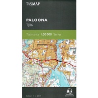 Paloona TJ06 1:50,000 Scale Topographic Tasmap