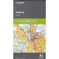 Perth TK08 1:50,000 Scale Topographic Tasmap