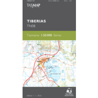 Tiberias TN08 1:50000 Scale Topographic Tasmap