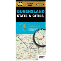 Queensland State & Cities Map #419 UBD/Gregory's