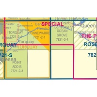 Torquay 7721-2-4 1:25,000 Scale Topographic Vicmap